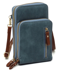 Fashion Crossbody Bag Cell Phone Purse LMS201 BLUE